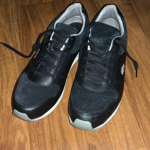 LACOSTE leather suede mix sports casual sneakers. Sz 12.